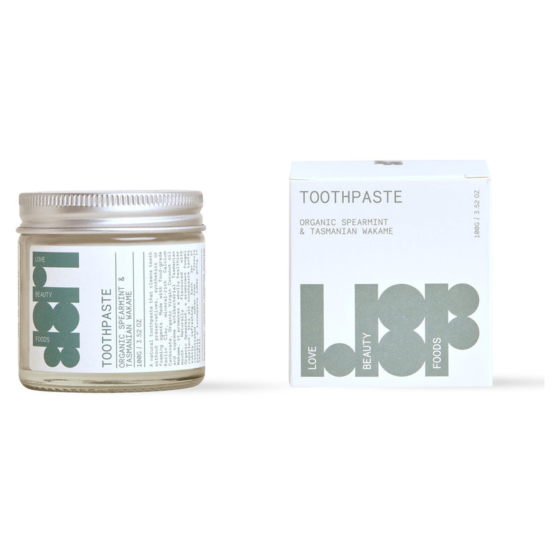 Love Beauty Foods Organic Spearmint & Tasmanian Wakame Toothpaste 100g