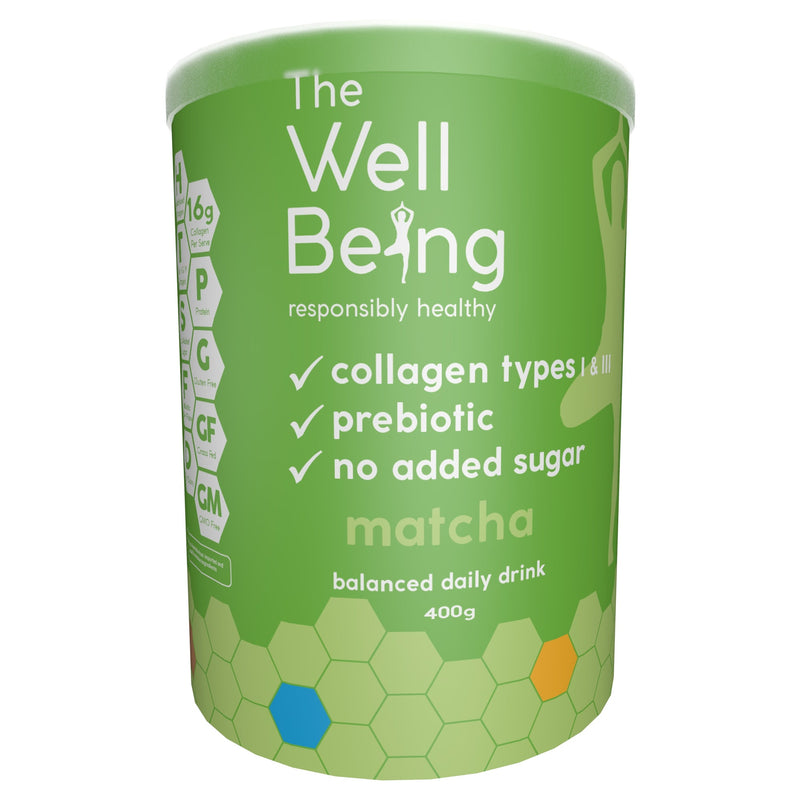 The WellBeing Collagen Beverage - Matcha 400g