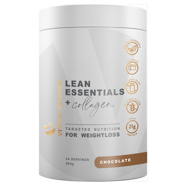 Vitality Blends Lean Essentials + Collagen Powder 804g - Chocolate