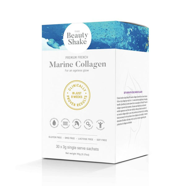 The Beauty Shake 100% Marine Collagen Sachets 30X3g