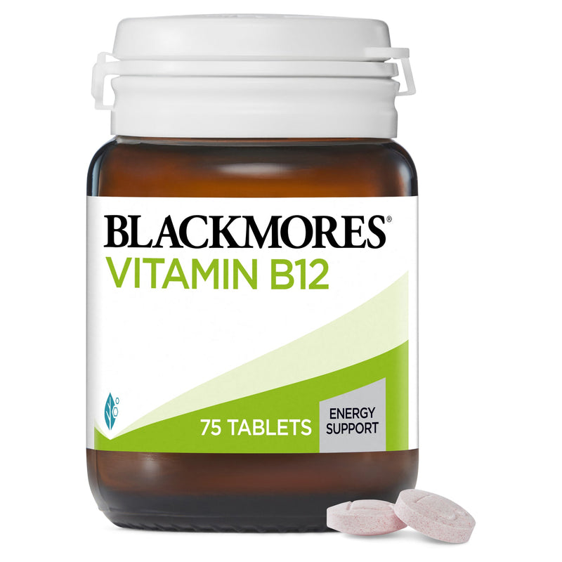 Blackmores Vitamin B12 (Cyanocobalamin) 100Mcg 75 Tablets