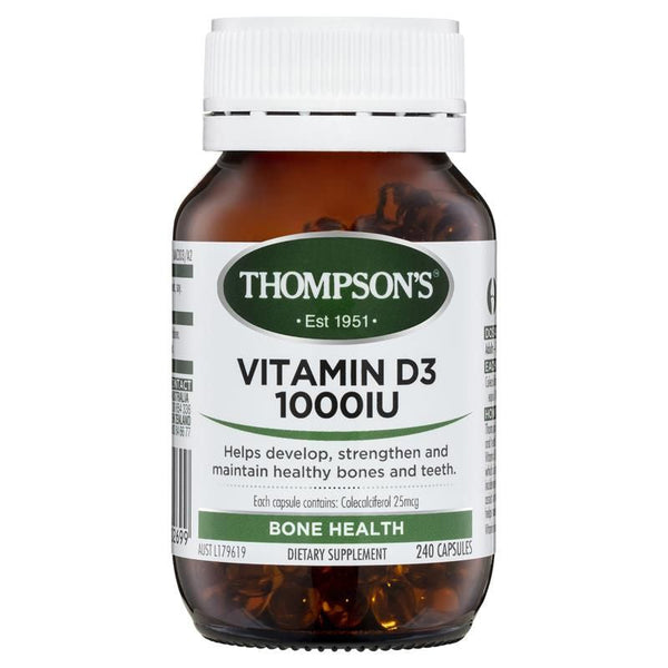 Thompson's Vitamin D3 1000Iu 240 Capsules