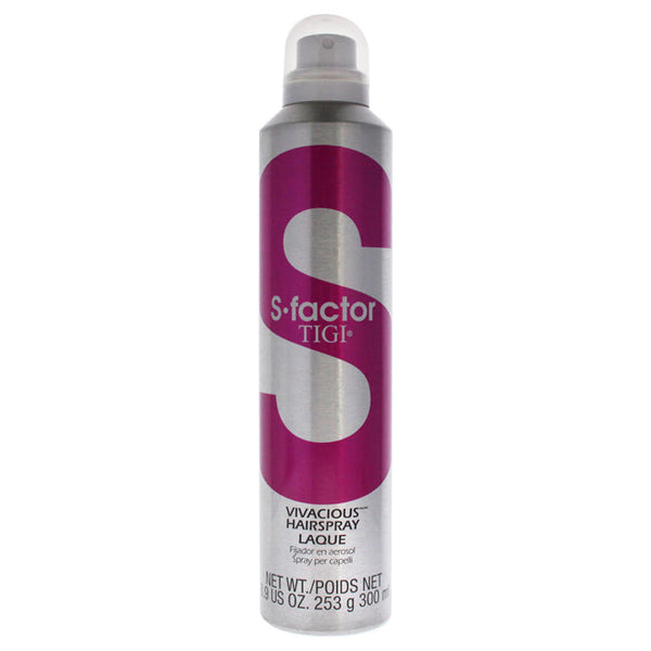 TIGI S-Factor Vivacious Hair Spray by TIGI for Unisex - 8.9 oz Hair Spray