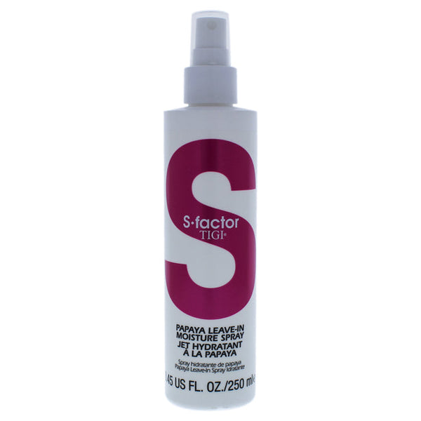 TIGI S-Factor Papaya Leave-In Moisture Spray by TIGI for Unisex - 8.45 oz Hairspray
