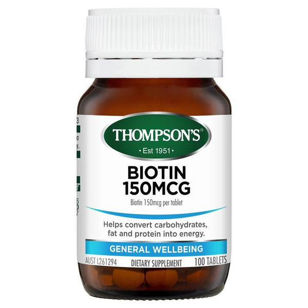 Thompson's Biotin 150Mcg 100 Tablets