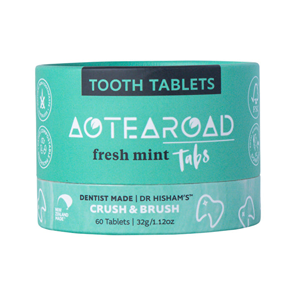 Aotearoad Tooth Tablets (Crush & Brush) Fresh Mint Tabs 60t