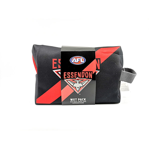 Afl Toiletries Bag Gift Set Essendon Body Wash 150ml
