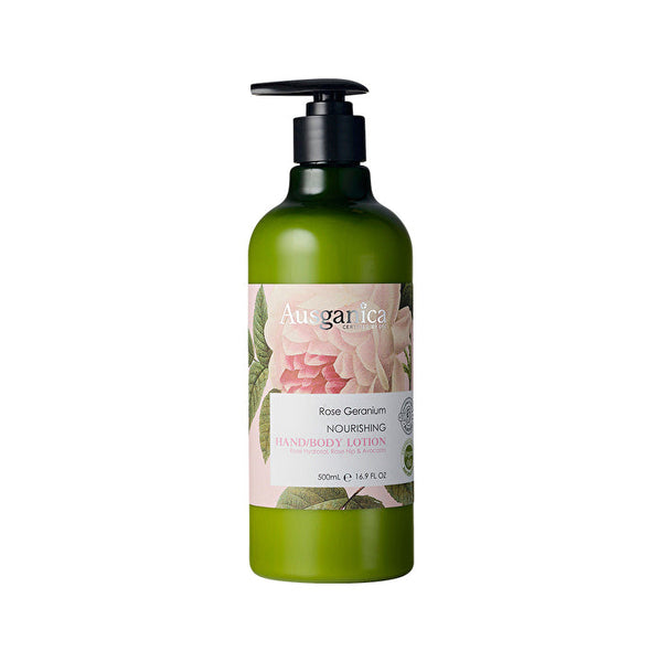 Ausganica Rose Geranium Nourishing Hand/Body Lotion 500ml