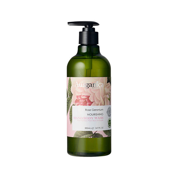 Ausganica Rose Geranium Nourishing Hand/Body Wash 500ml