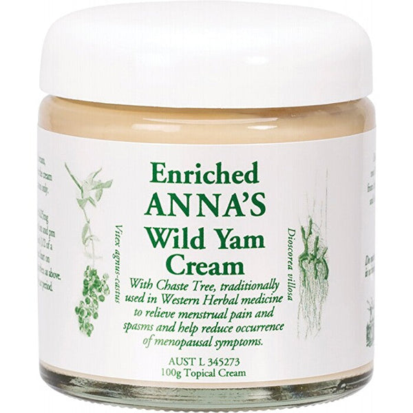 Anna's Wild Yam Cream (Her) Menstrual & Menopausal Symptoms 100g