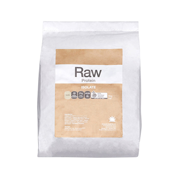 Amazonia Raw Protein Organic Isolate Vanilla 5kg