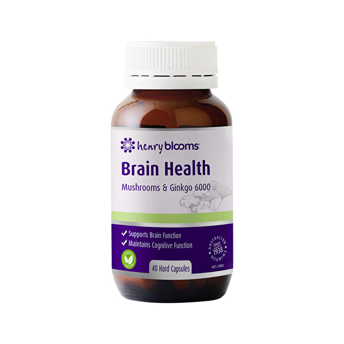 Henry Blooms Brain Health Mushrooms & Gingko 6000 40c