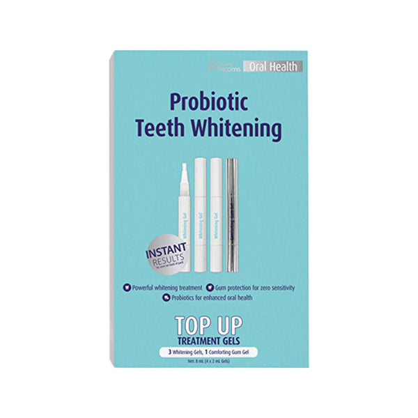 Henry Blooms Oral Health Probiotic Teeth Whitening Top Up Treatment Gels ( Gels) 4 x 2ml