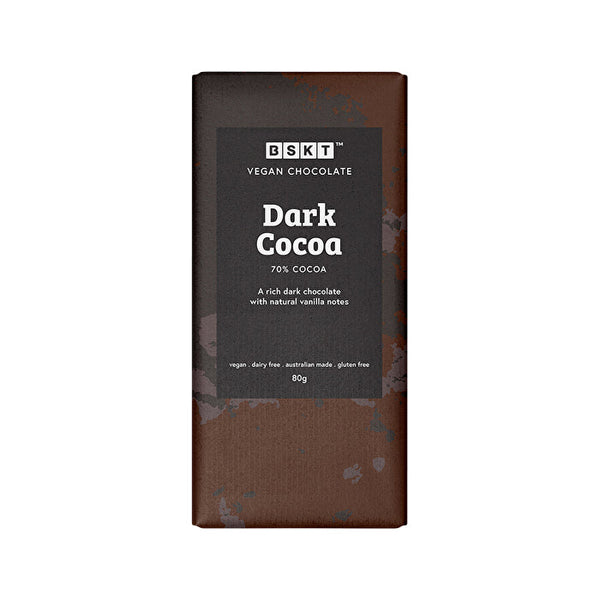 BSKT Vegan Chocolate Slab Dark Cacao 80g x 12 Display
