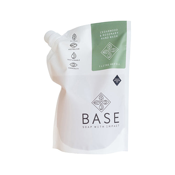 Base (Soap With Impact) Hand Wash Cedarwood & Rosemary Refill 1000ml