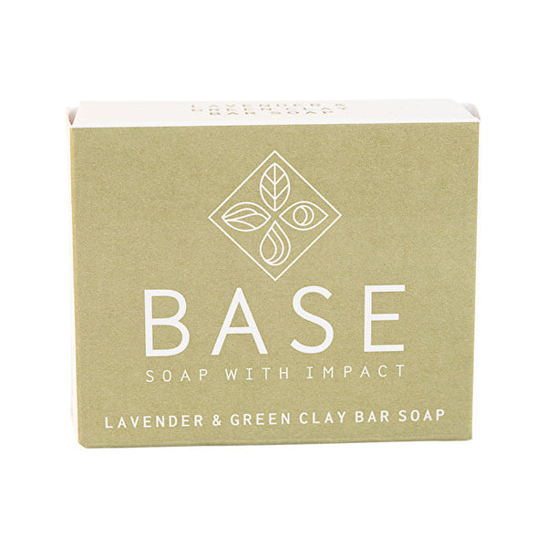 Base (Soap With Impact) Soap Bar Lavender & Green Clay (Boxed) 120g