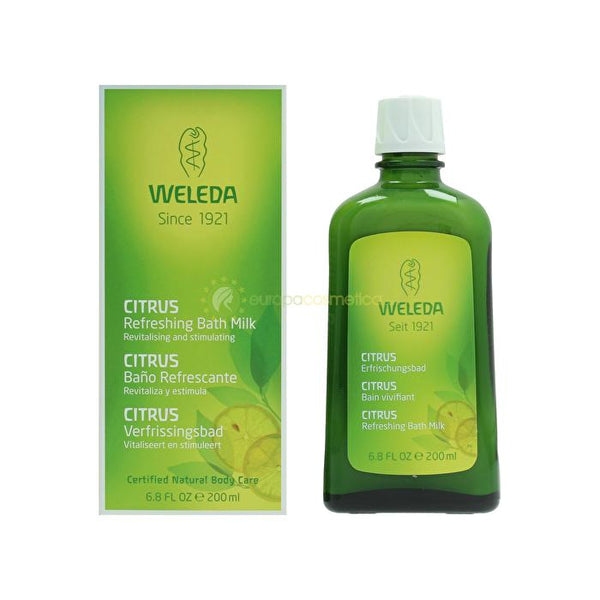 Weleda Citrus Refreshing Bath Milk Revitalising And Stimulating 200ml