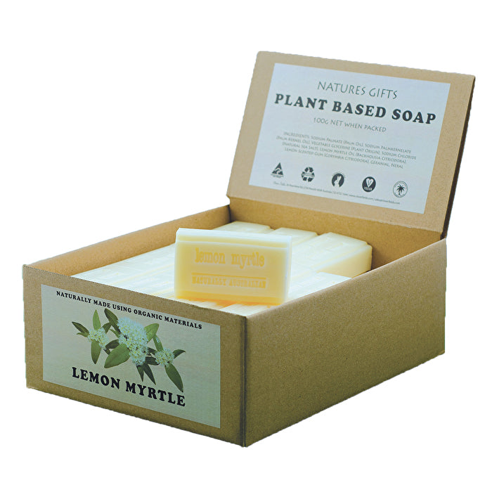 Clover Fields Natures Gifts Plant Based Soap Lemon Myrtle 100g x 36 Display