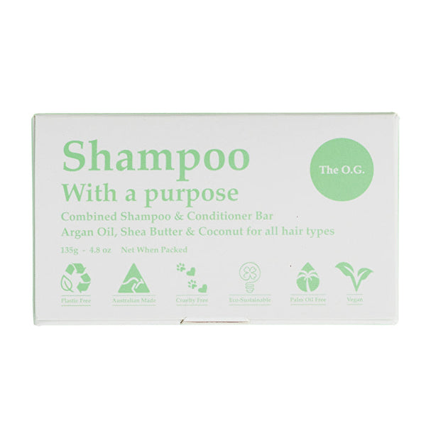 Clover Fields Shampoo with a Purpose by Clover Fields (Shampoo & Conditioner Bar) The O.G. 135g