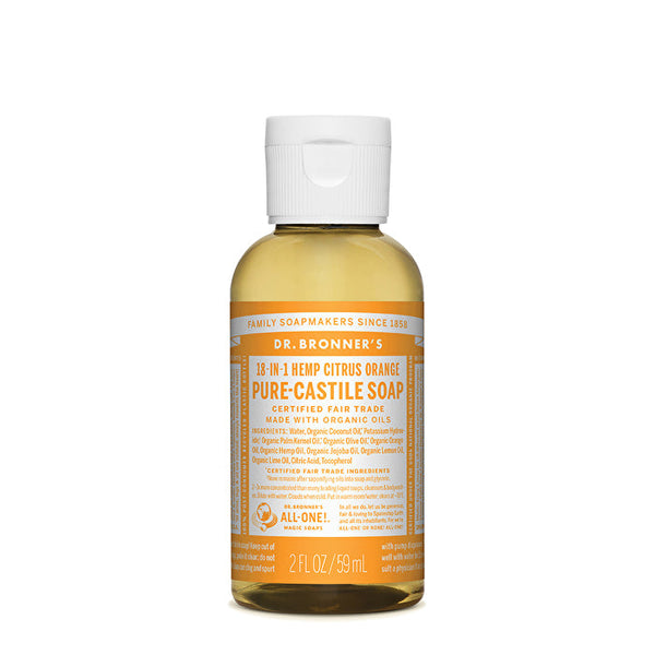 Dr. Bronner's Pure-Castile Soap Liquid (Hemp 18-in-1) Citrus 59ml