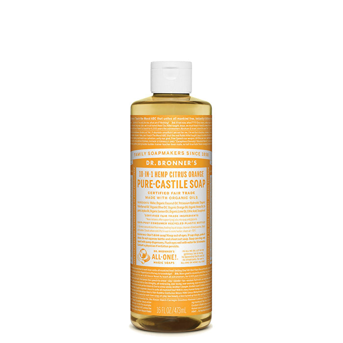 Dr. Bronner's Pure-Castile Soap Liquid (Hemp 18-in-1) Citrus 473ml