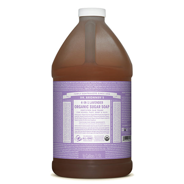 Dr. Bronner's Organic Pump Soap Refill (Sugar 4-in-1) Lavender 1900ml