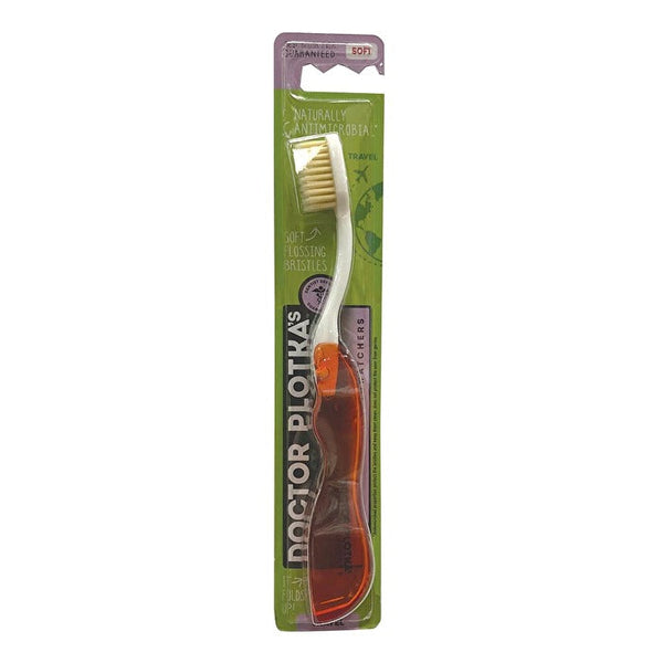 Dr Plotka's Doctor Plotka's Mouthwatchers Toothbrush Travel (foldable) Adult Soft Red