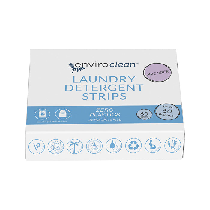 EnviroClean Laundry Detergent Strips Lavender x 60 Pack