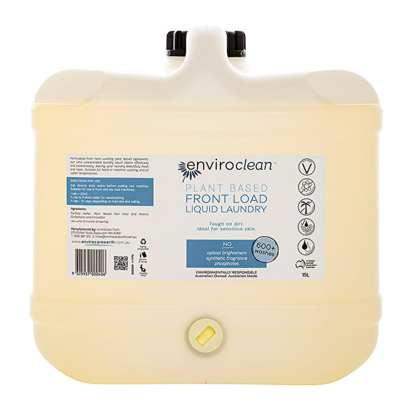 EnviroClean Plant Based Liquid Laundry Front Load 15000ml