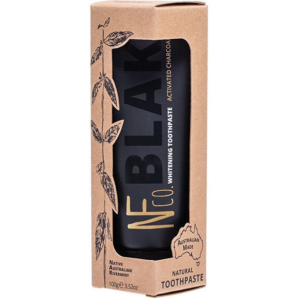 The Natural Family Co . Natural Toothpaste Blak Whitening (with Activated Charcoal) 100g