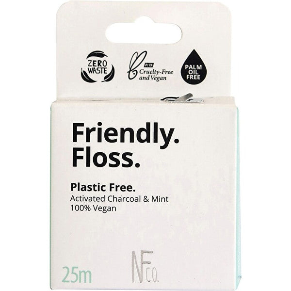Nfco The Natural Family Co. Friendly. Floss. (Activated Charcoal & Mint) 25m