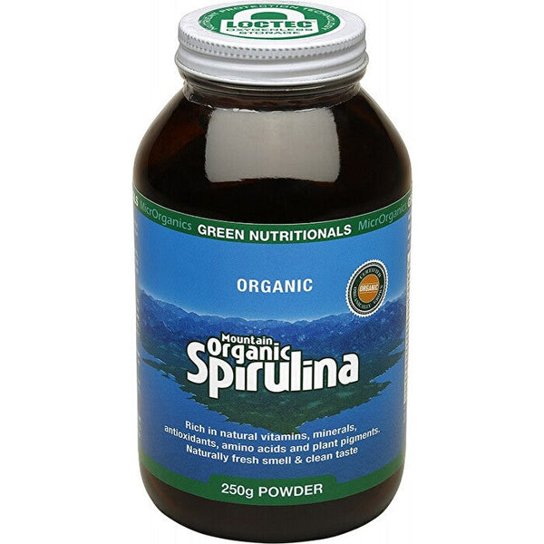 MicrOrganics Green Nutritionals Mountain Organic Spirulina Powder 250g
