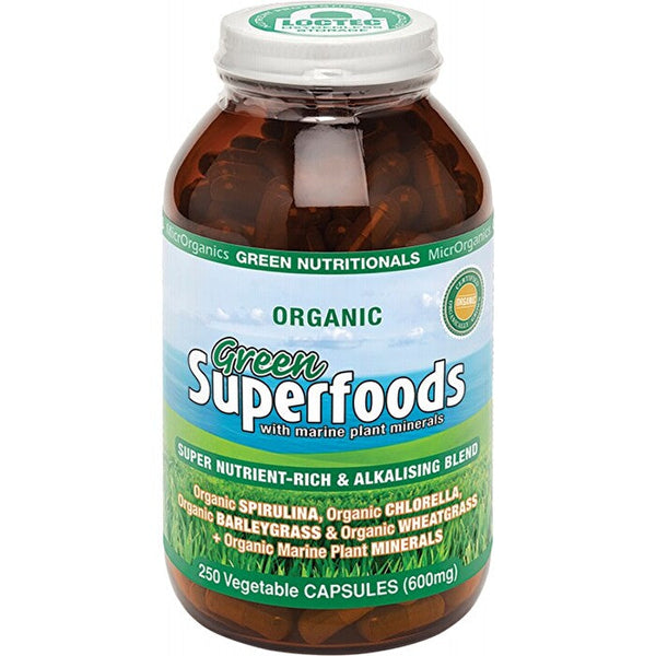 MicrOrganics Green Nutritionals Green Superfoods 600mg 250vc