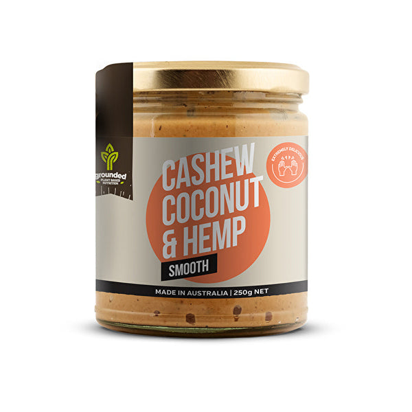 Grounded Spread Cashew Coconut & Hemp Smooth 250g