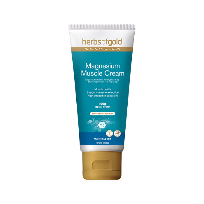 Herbs of Gold Magnesium Muscle Cream 100g