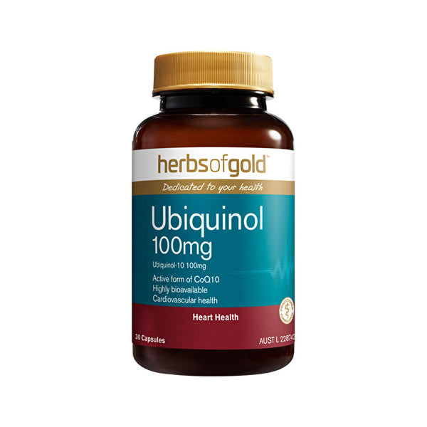 Herbs of Gold Ubiquinol 100mg 30c