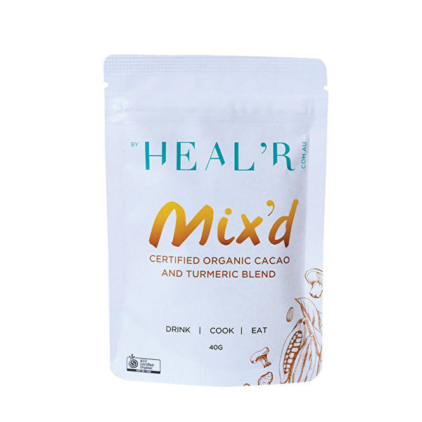 Healr Heal'r Mix'd (Organic Cacao and Turmeric Blend) 40g