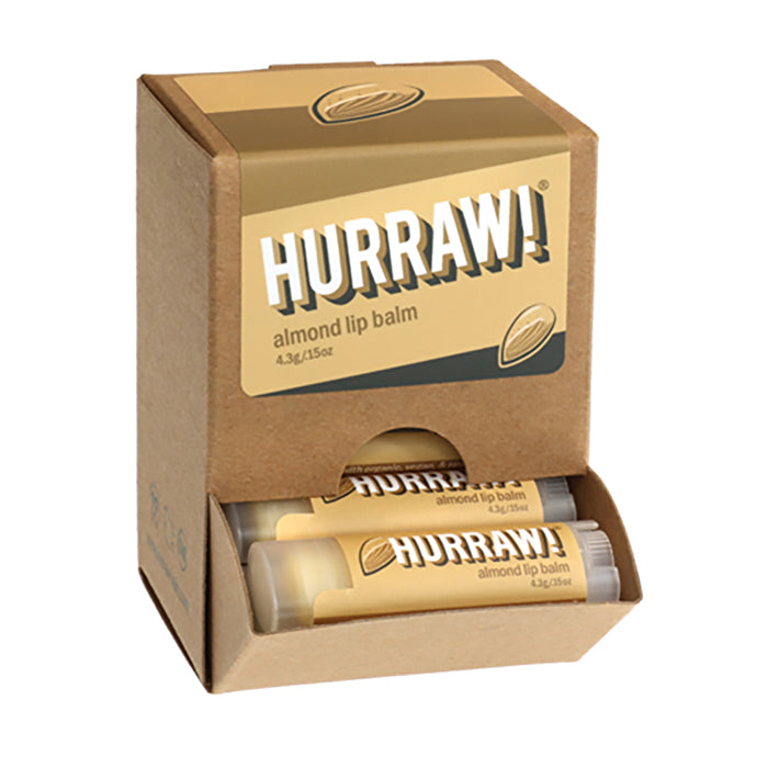 Hurraw! Lip Balm Almond 4.3g x 24 Display