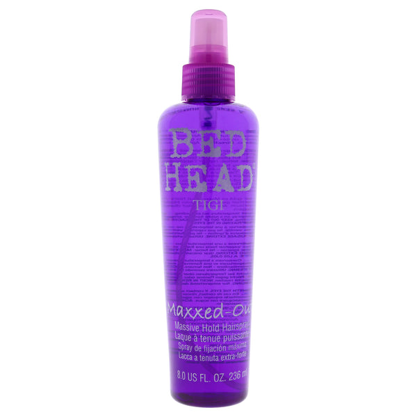 Tigi Bed Head Maxxed Out Massive Hold Hairspray by TIGI for Unisex - 8 oz Hair Spray
