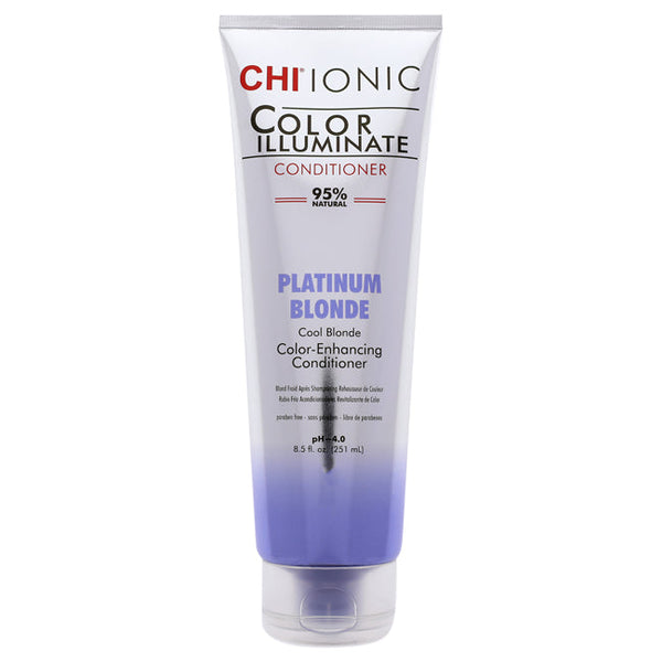 CHI Ionic Color Illuminate Conditioner - Platinum Blonde by CHI for Unisex - 8.5 oz Hair Color