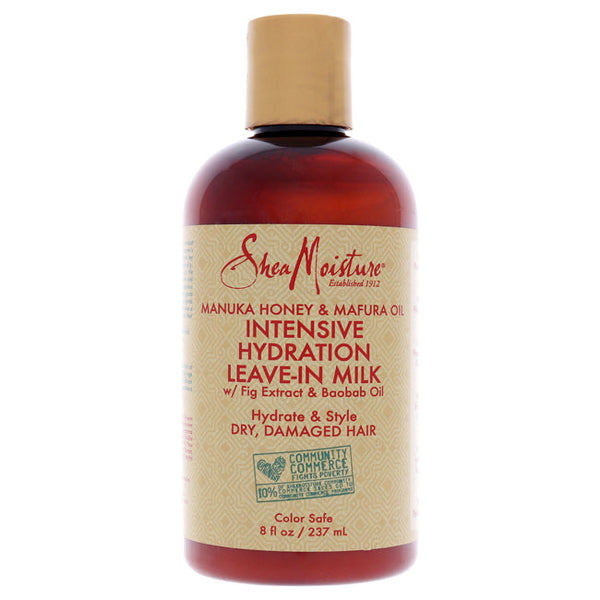 Shea Moisture Manuka Honey and Mafura Oil Intensive Hydration Leave-In Milk by Shea Moisture for Unisex - 8 oz Cream