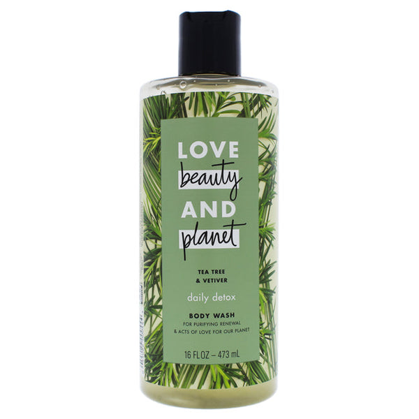Love Beauty and Planet Tea Tree and Vetiver Body Wash by Love Beauty and Planet for Unisex - 16 oz Body Wash
