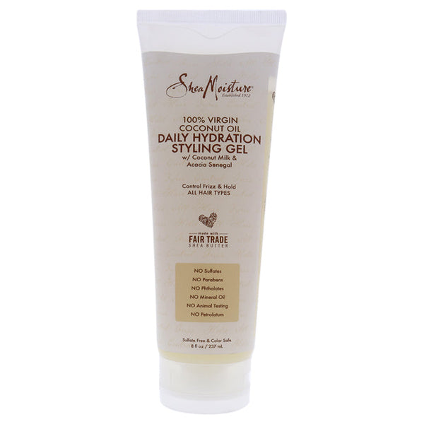 Shea Moisture 100 Percent Virgin Coconut Oil Daily Hydration Styling Gel by Shea Moisture for Unisex - 8 oz Gel