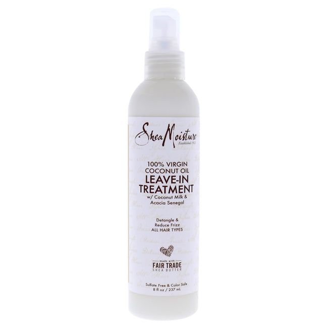 Shea Moisture 100 Percent Virgin Coconut Oil Leave-In Treatment by Shea Moisture for Unisex - 8 oz Treatment