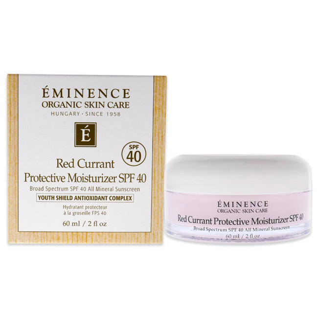 Eminence Red Currant Protective Moisturizer SPF 40 by Eminence for Unisex - 2 oz Sunscreen