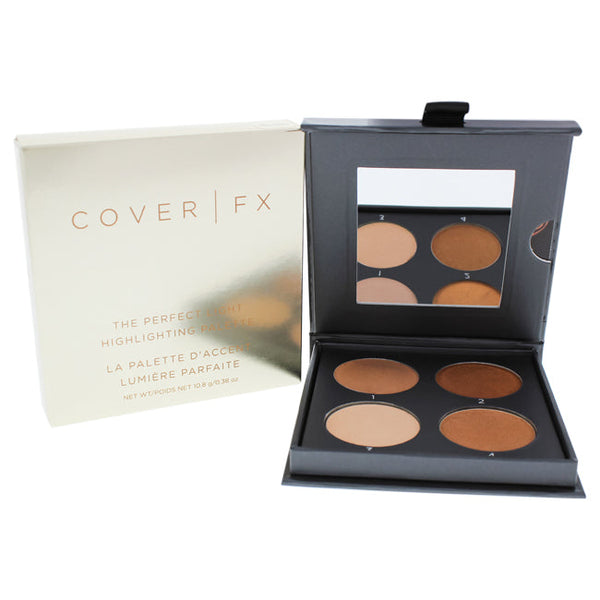 Cover FX The Perfect Light Highlighting Palette - Medium Deep by Cover FX for Women - 0.38 oz Highlighter