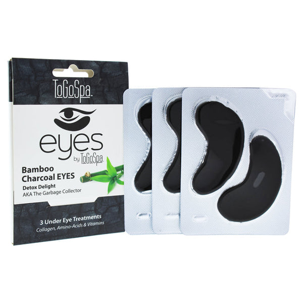 ToGoSpa Bamboo Charcoal Eyes Treatment by ToGoSpa for Unisex - 3 Pair Eye Mask