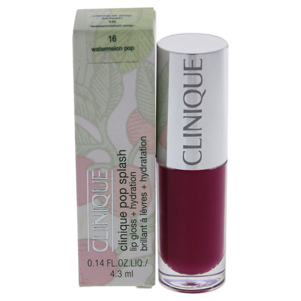 Clinique Pop Splash - 16 Watermelon Pop by Clinique for Women - 0.14 oz Lip Gloss