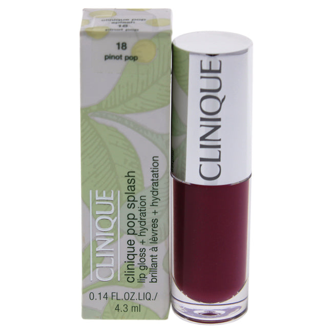 Clinique Pop Splash - 18 Pinot Pop by Clinique for Women - 0.14 oz Lip Gloss