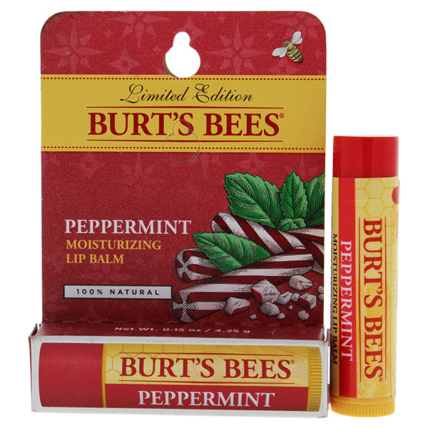 Burt's Bees Peppermint Moisturizing Lip Balm Blister by Burts Bees for Unisex - 0.15 oz Lip Balm